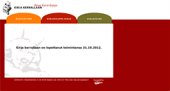 Desktop Screenshot of kirja.lasipalatsi.fi