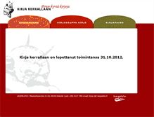 Tablet Screenshot of kirja.lasipalatsi.fi